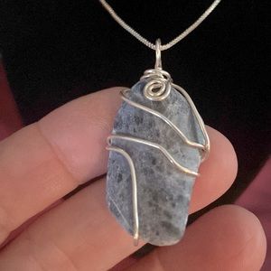 Lady’s Lepidolite, Sterling Necklace